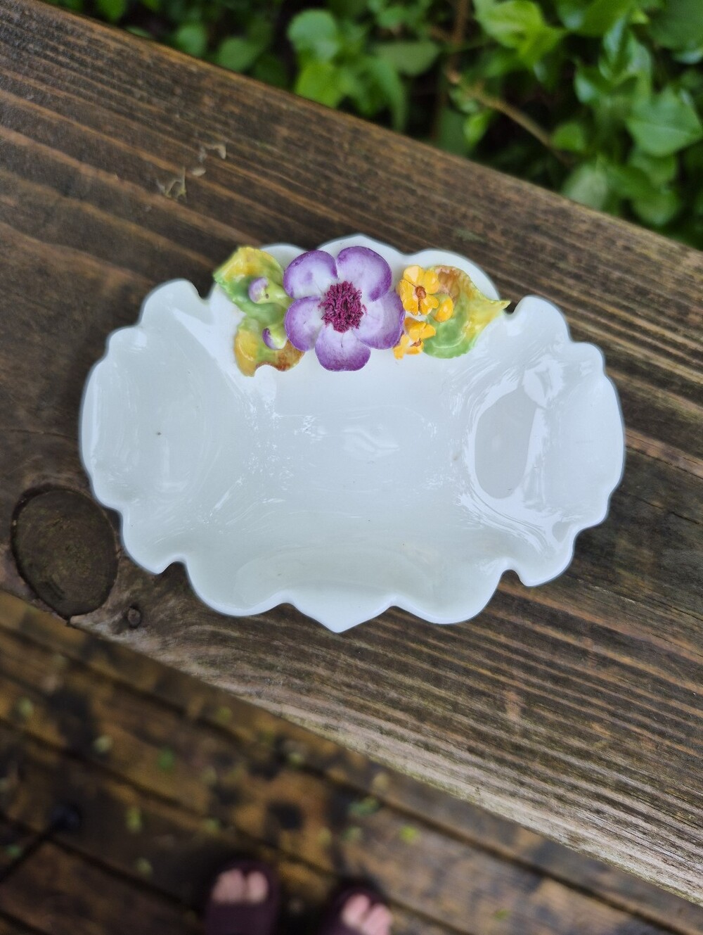 Royal Worcester White Porcelain Trinket Dish